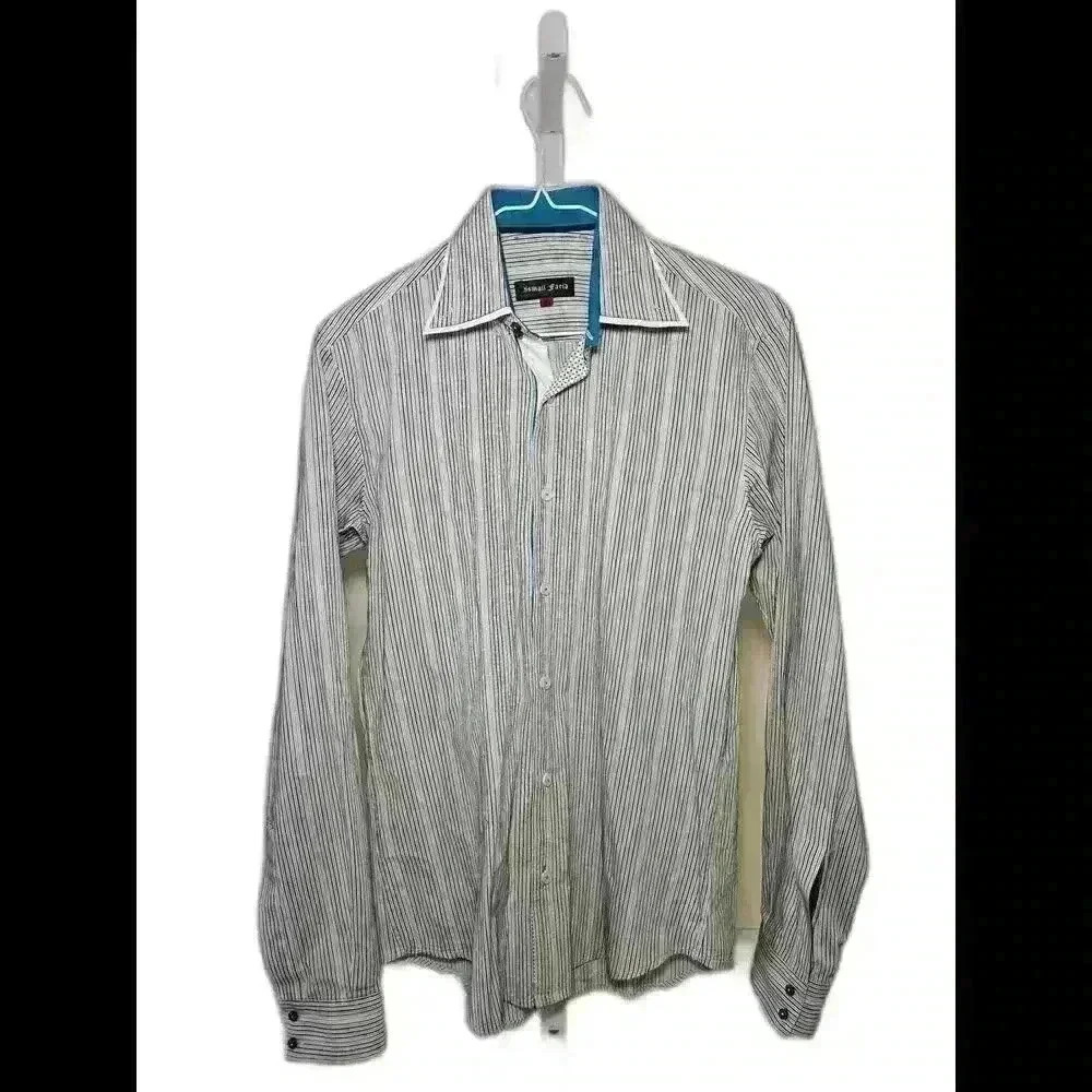 Ismail Farid Striped Long Sleeve Shirt for Men S